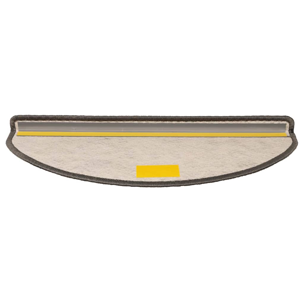 15 db szizál hatású szürke-bézs öntapadó lépcsőszőnyeg 65x21x4cm