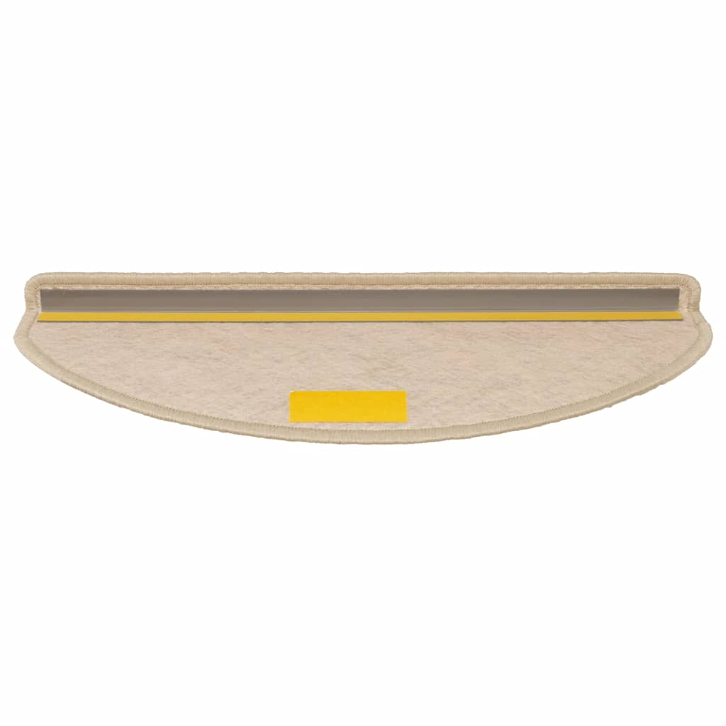 15 db szizál hatású homokszínű öntapadó lépcsőszőnyeg 65x21x4cm