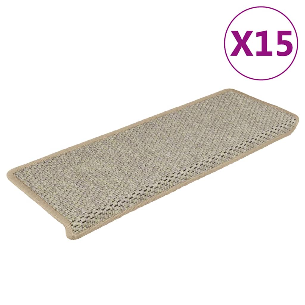 15 db szizál hatású világoszöld öntapadó lépcsőszőnyeg 65x21x4 cm