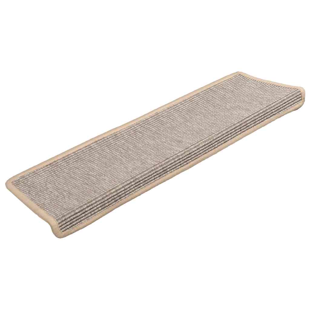 15 db ezüst színű, téglalap alakú szélű lépcsőszőnyeg 65 x 21 x 4 cm
