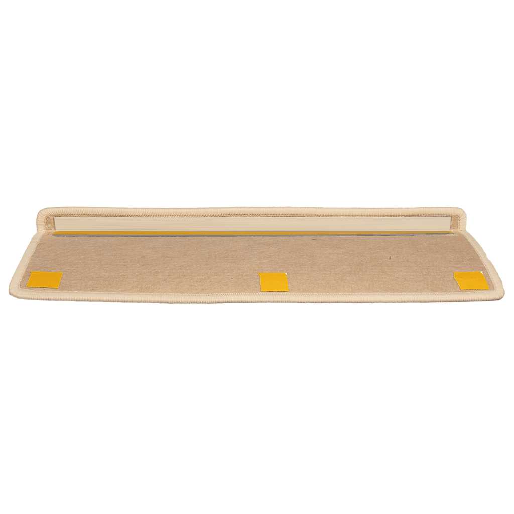 15 db ezüst színű, téglalap alakú szélű lépcsőszőnyeg 65 x 21 x 4 cm