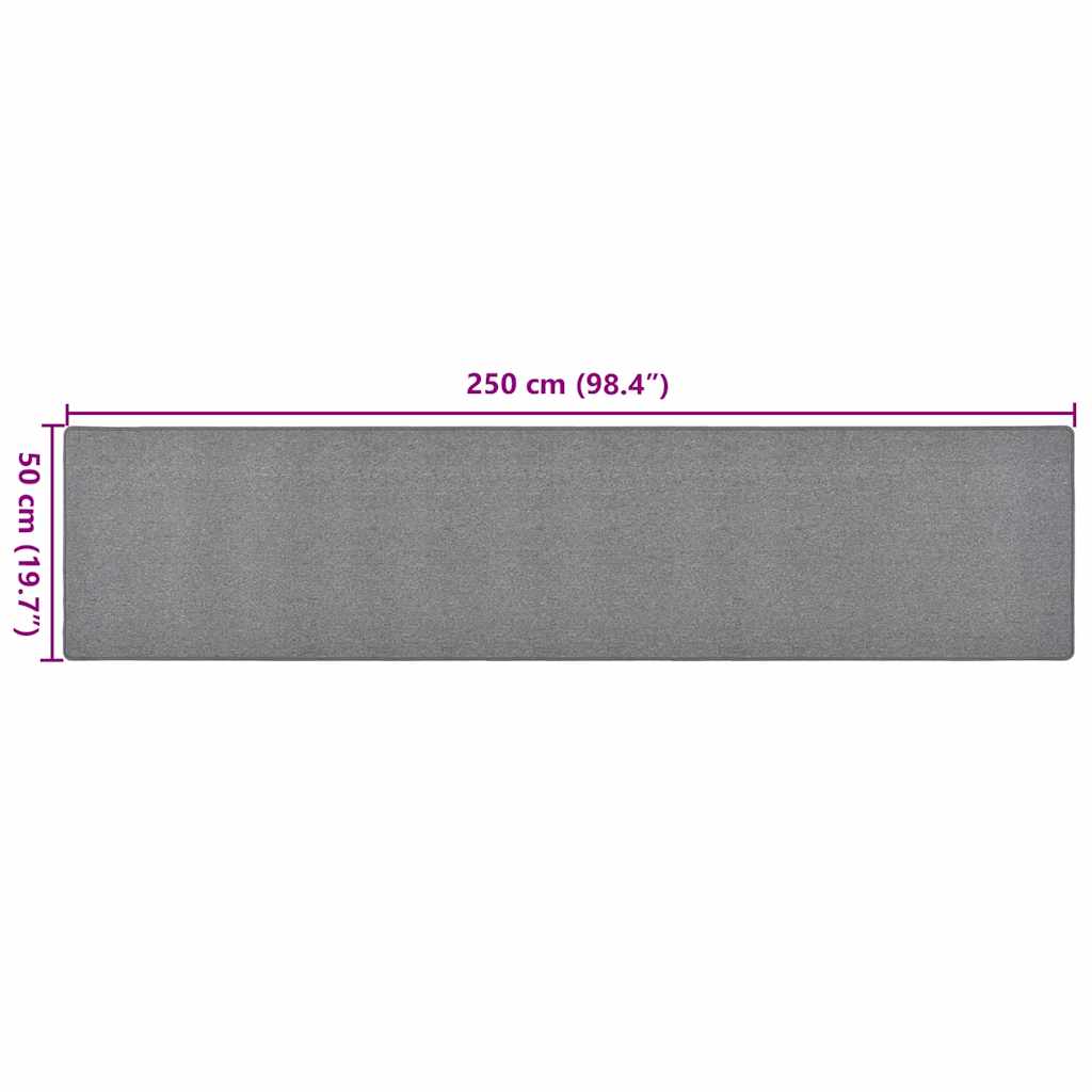 Sötétszürke futószőnyeg 50 x 250 cm