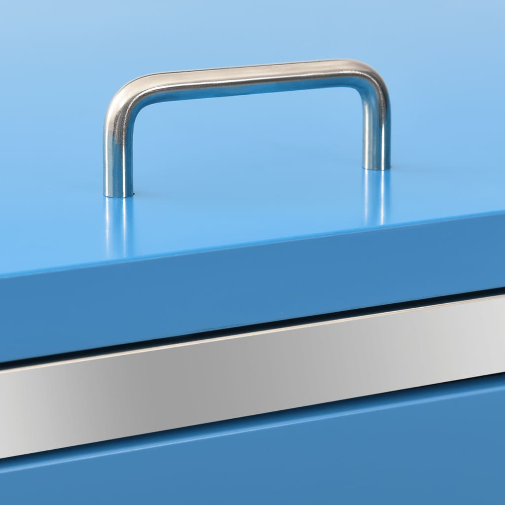 Acél tároló három gurítható szemeteskukához 207 x 77,5 x 115 cm