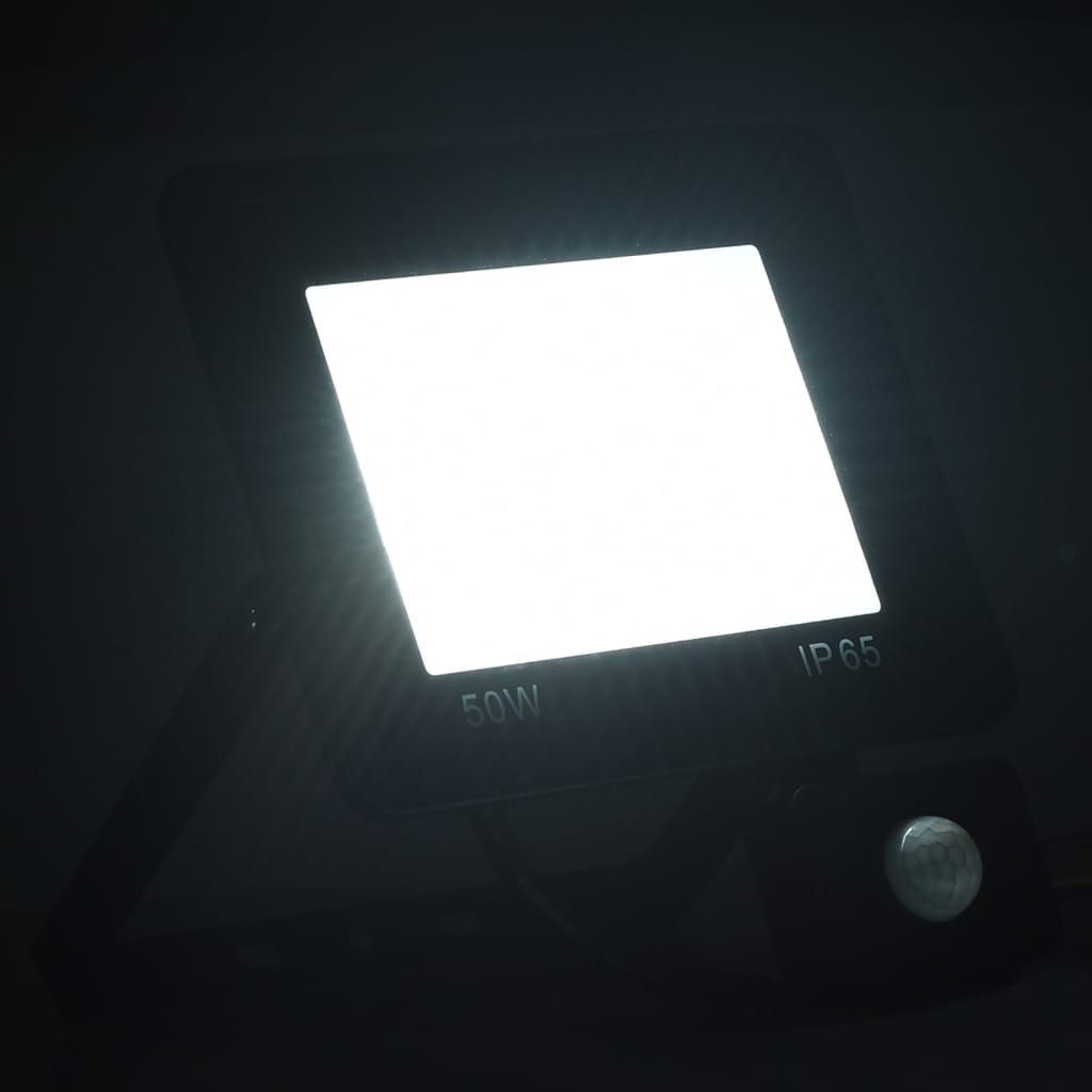 Hideg fehér fényű szenzoros led-reflektor 50 w
