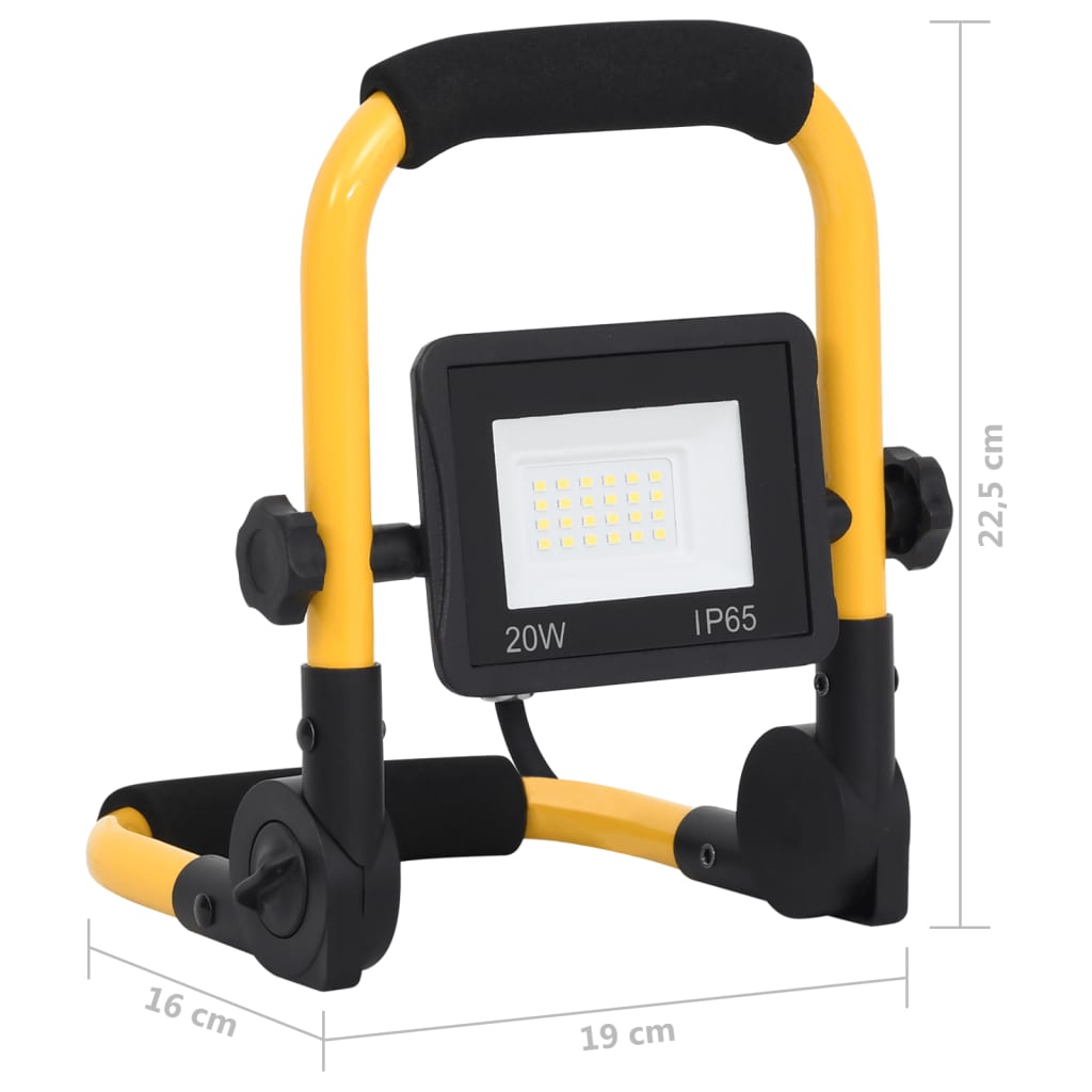 Meleg fehér fényű fogantyúval ellátott led-es reflektor 20 w