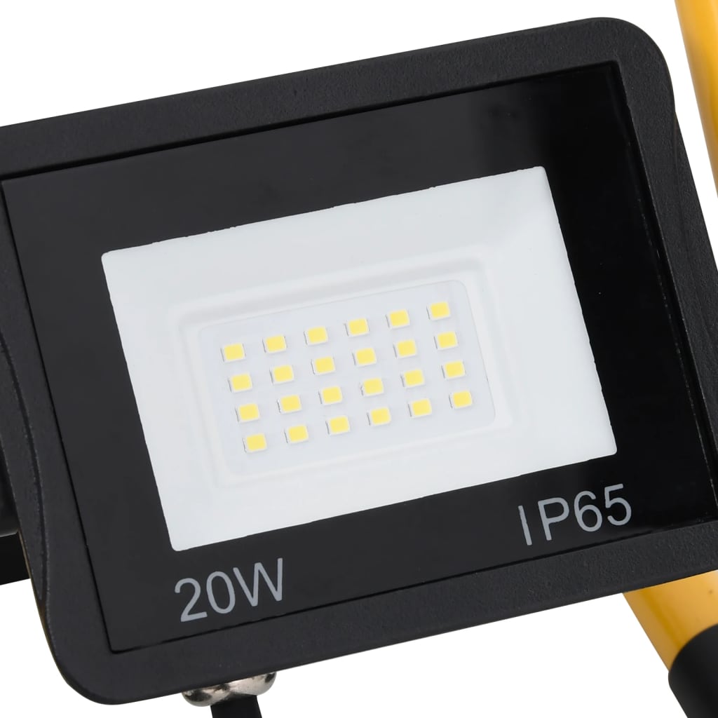 Meleg fehér fényű fogantyúval ellátott led-es reflektor 20 w