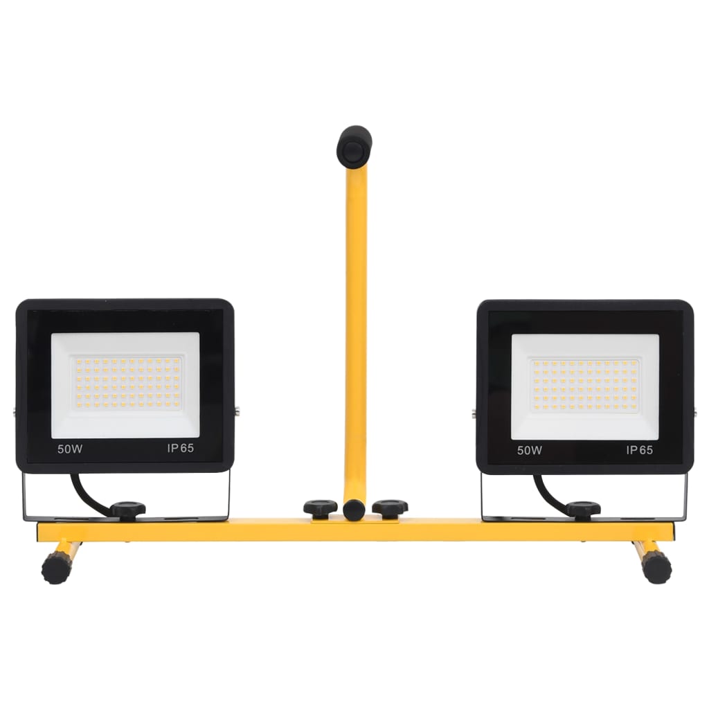 Meleg fehér fényű fogantyúval ellátott led-es reflektor 2x50 w