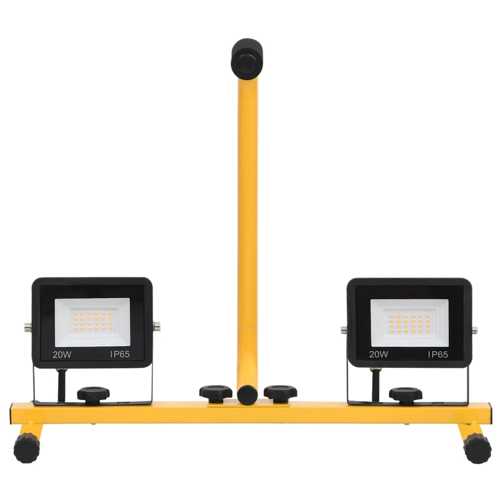 Hideg fehér fényű fogantyúval ellátott led-es reflektor 2x20 w