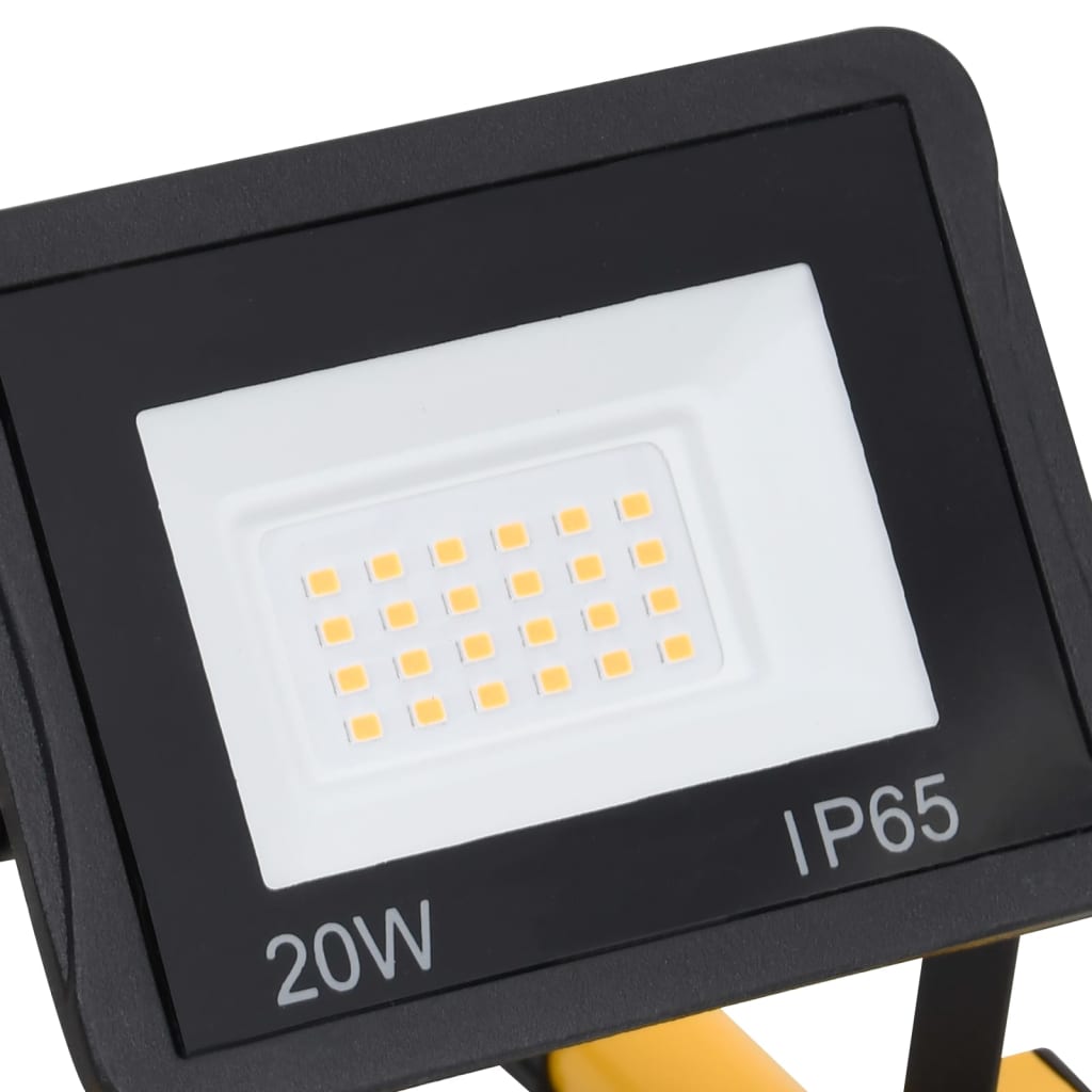 Hideg fehér fényű fogantyúval ellátott led-es reflektor 2x20 w