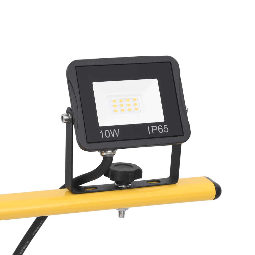 Meleg fehér fényű háromlábú led-es reflektor 2 x 10 w