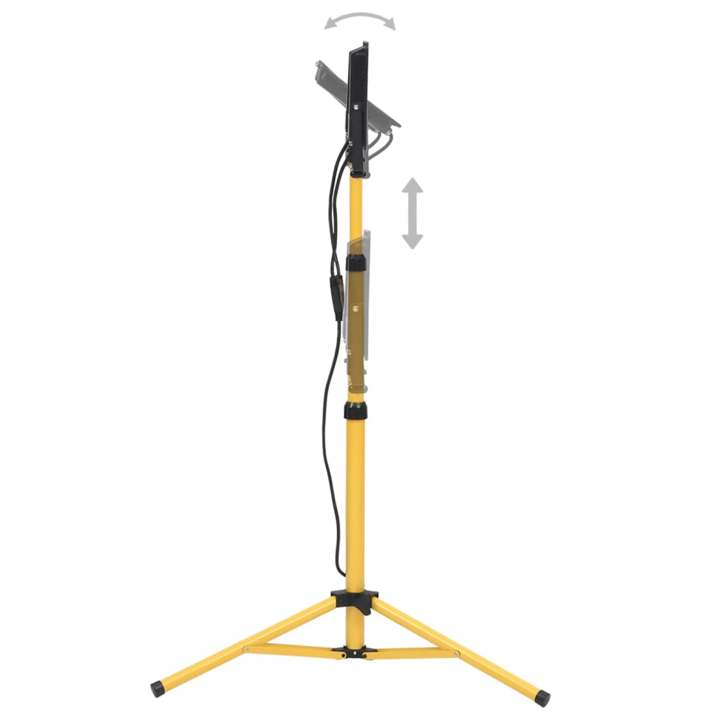 Hideg fehér fényű háromlábú led-es reflektor 2 x 100 w