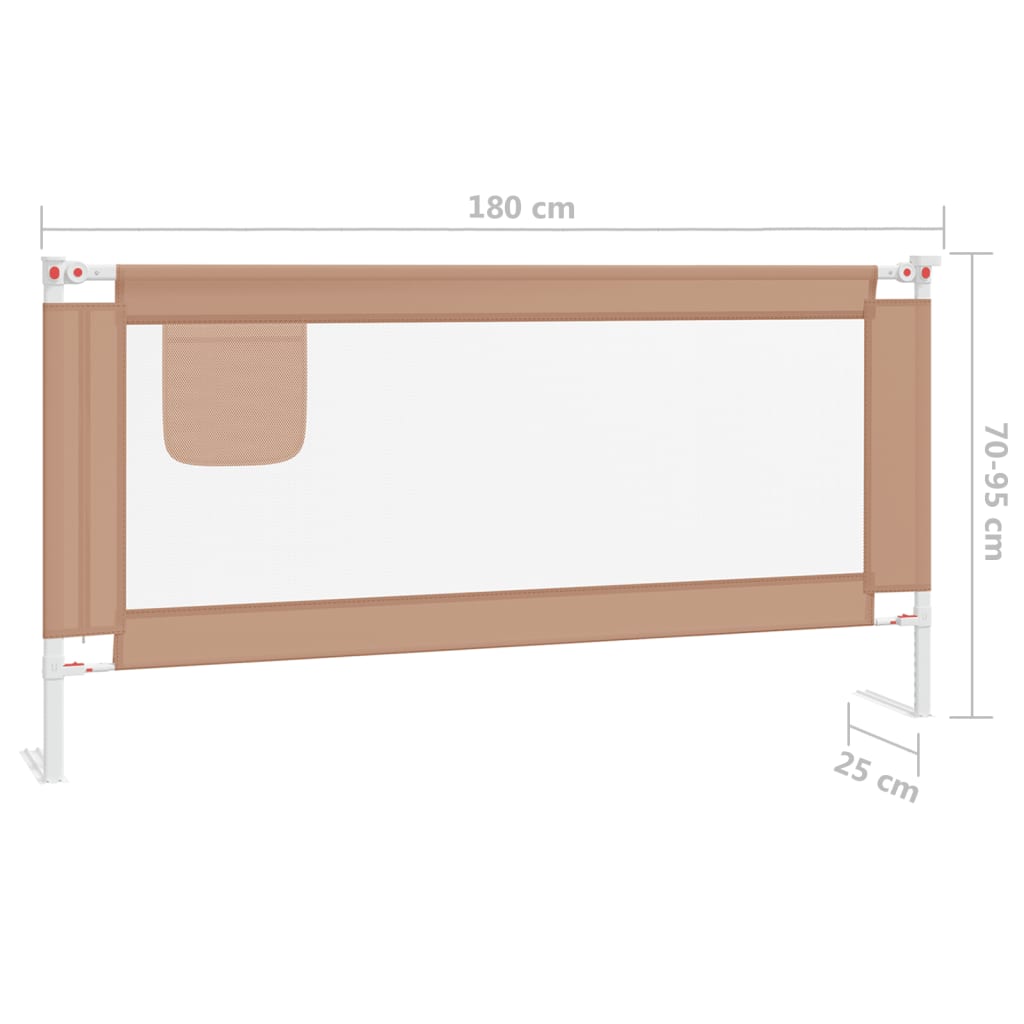 Tópszínű szövet biztonsági leesésgátló 180 x 25 cm