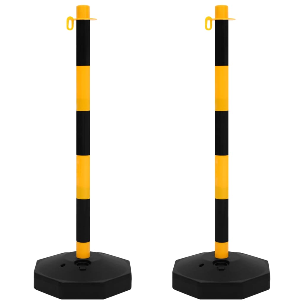 Lánctartóoszlop-szett 10 m-es műanyag lánccal