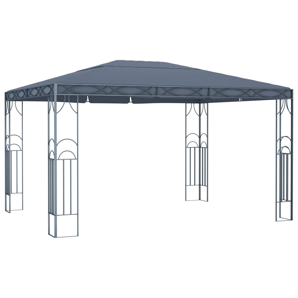 Antracitszürke pavilon led fényfüzérrel 400 x 300 cm Antracitszürke pavilon led fényfüzérrel 400 x 300 cm