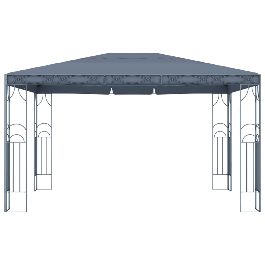 Antracitszürke pavilon led fényfüzérrel 400 x 300 cm Antracitszürke pavilon led fényfüzérrel 400 x 300 cm