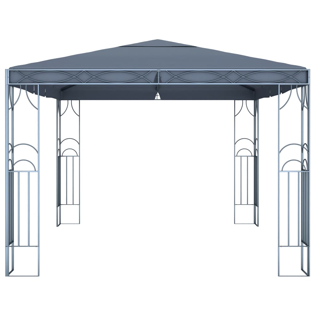 Antracitszürke pavilon led fényfüzérrel 400 x 300 cm Antracitszürke pavilon led fényfüzérrel 400 x 300 cm