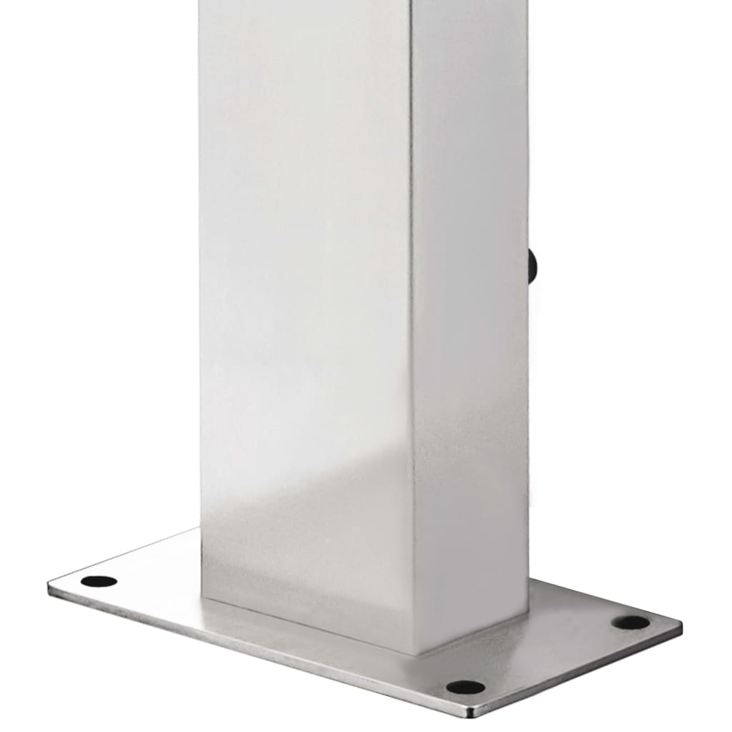 Rozsdamentes acél kerti zuhany barna aljjal 225 cm