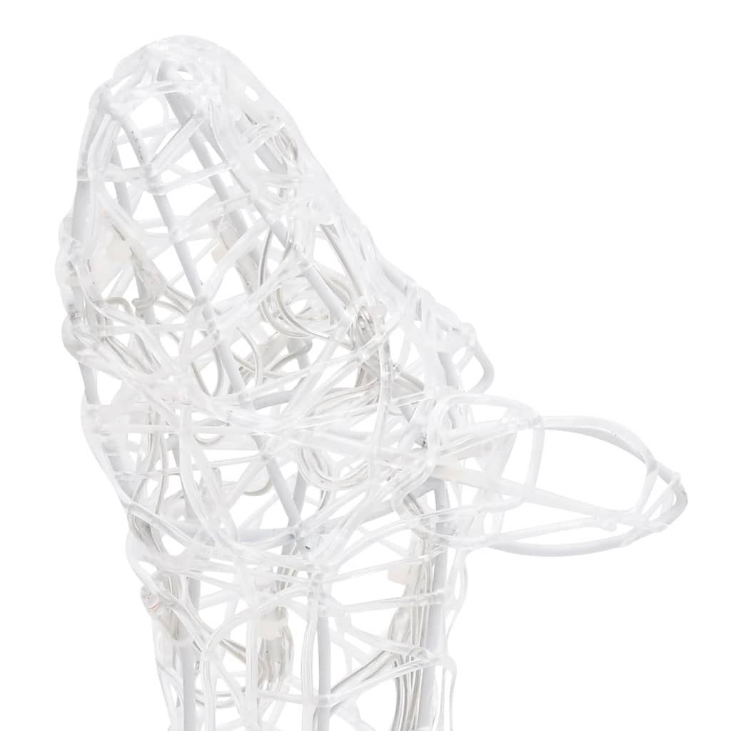 160 led-es  akril kék karácsonyi rénszarvascsalád