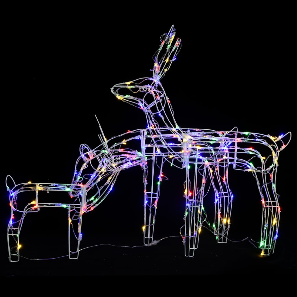3 darabos rénszarvasos karácsonyi díszvilágítás 229 led-del