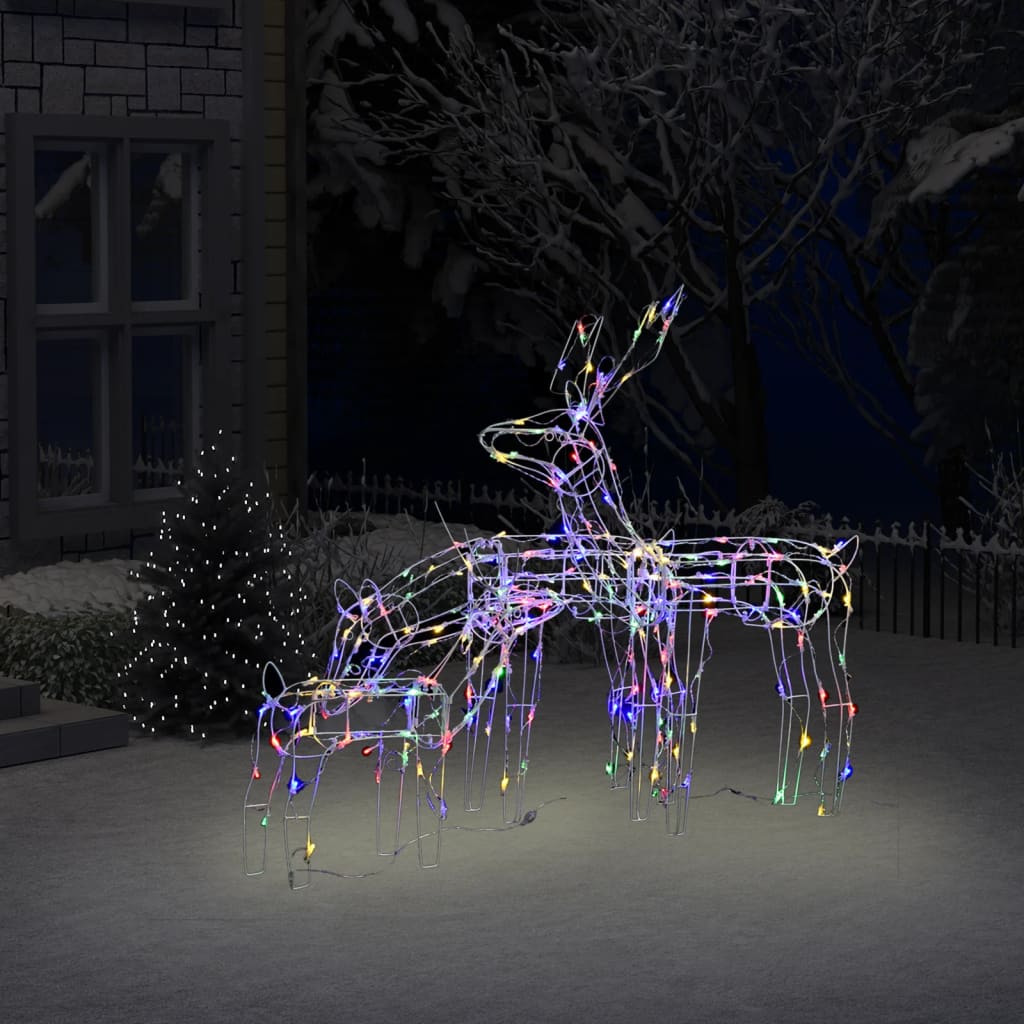 3 darabos rénszarvasos karácsonyi díszvilágítás 229 led-del