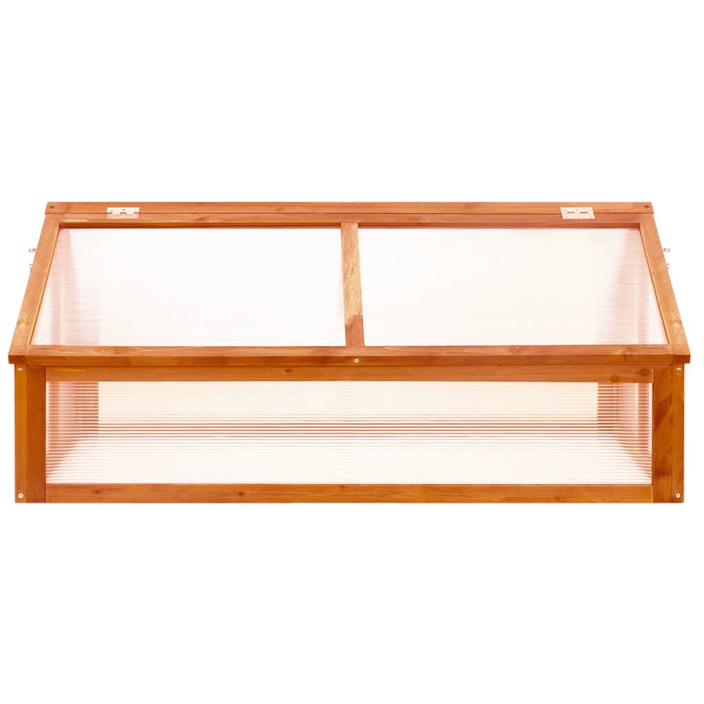 Barna fenyőfa melegház 114 x 80 x 50 cm