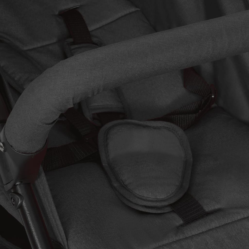 Antracitszürke acél babakocsi