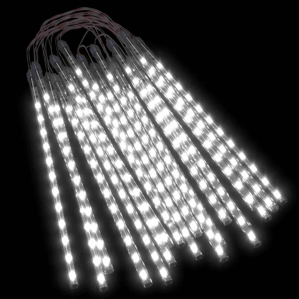 20 db 480 led-es hideg fehér bel-/kültéri meteor fényfüzér 30cm