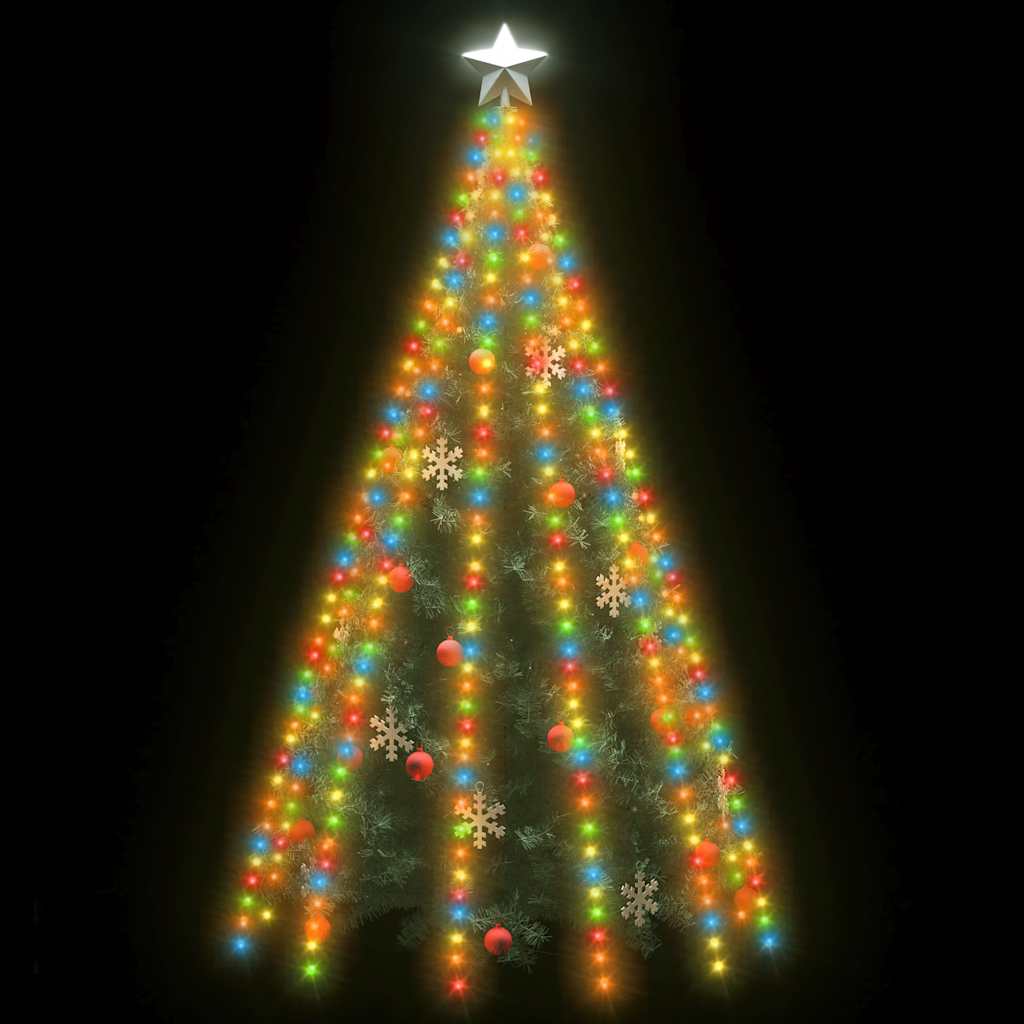500 led-es színes bel- és kültéri fényfüzér 500 cm