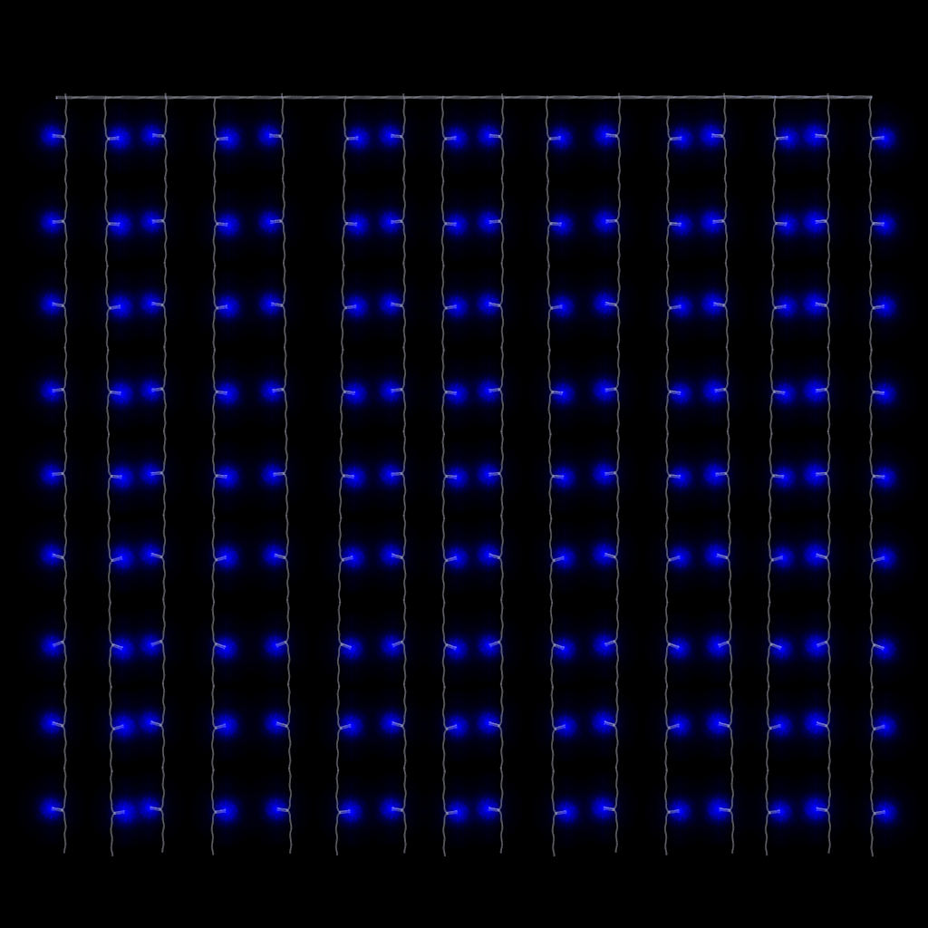 8 funkciós kék fényfüggöny 300 led-del 3 x 3 m