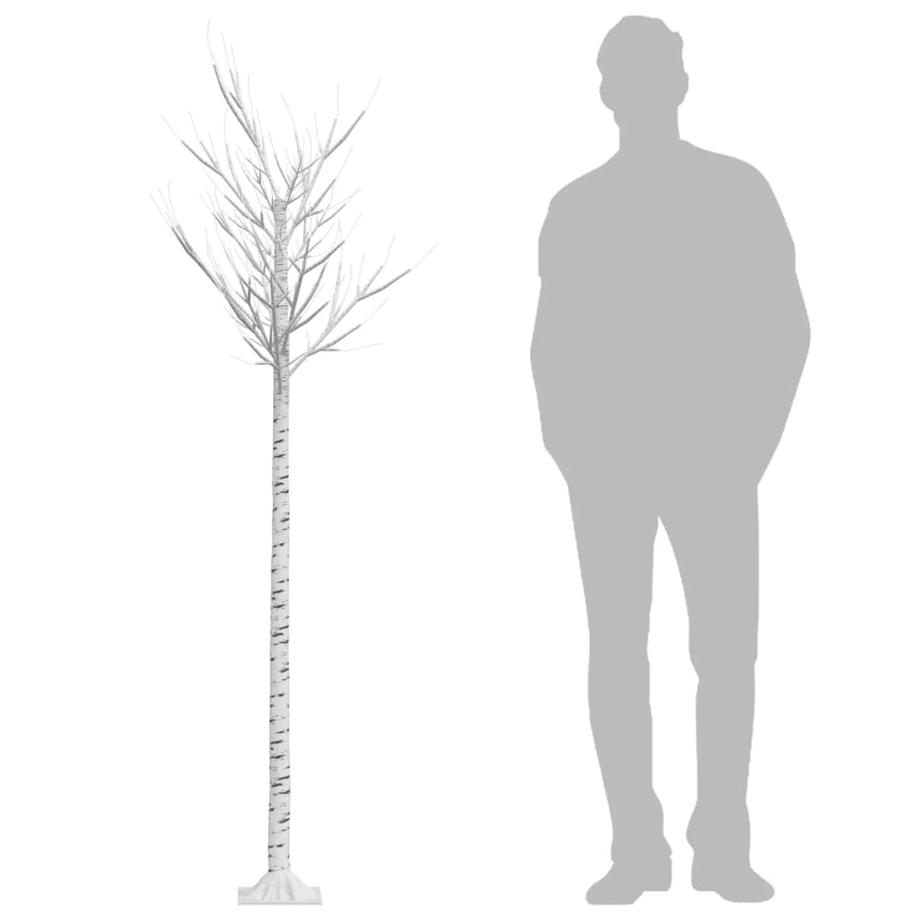 200 led-es beltéri/kültéri meleg fehér fűz karácsonyfa 2,2 m