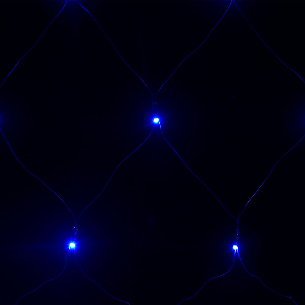 Kék kültéri hálós karácsonyi világítás 306 led 3 x 3 m