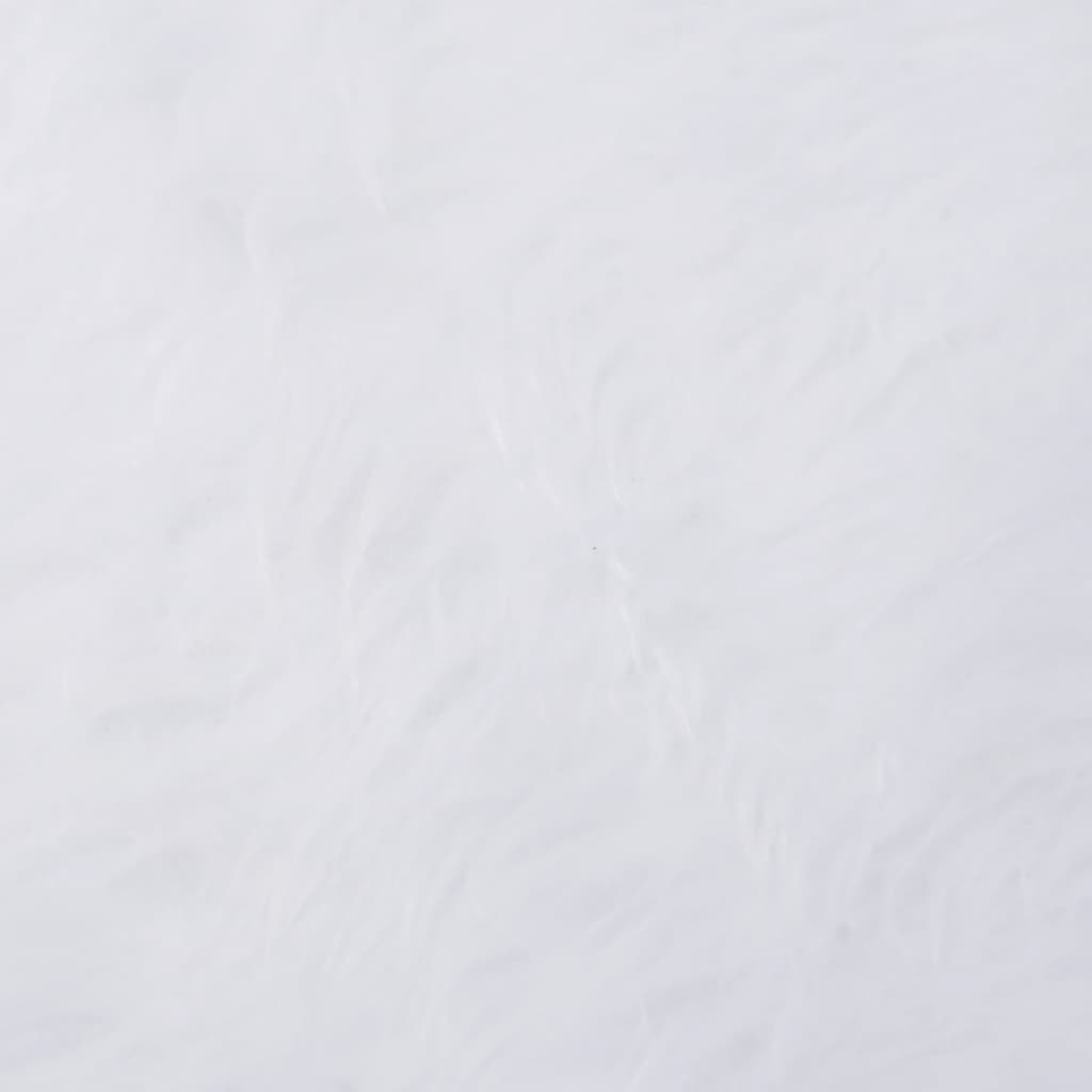 Fehér műszőrme karácsonyfatalp-takaró 122 cm
