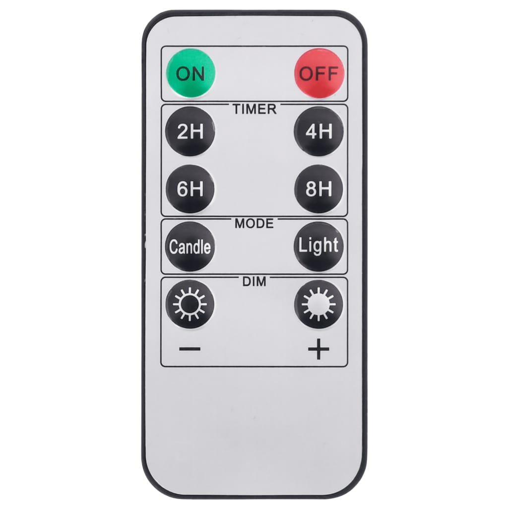 24 db lángmentes meleg fehér led-es gyertya távirányítóval 24 db lángmentes meleg fehér led-es gyertya távirányítóval