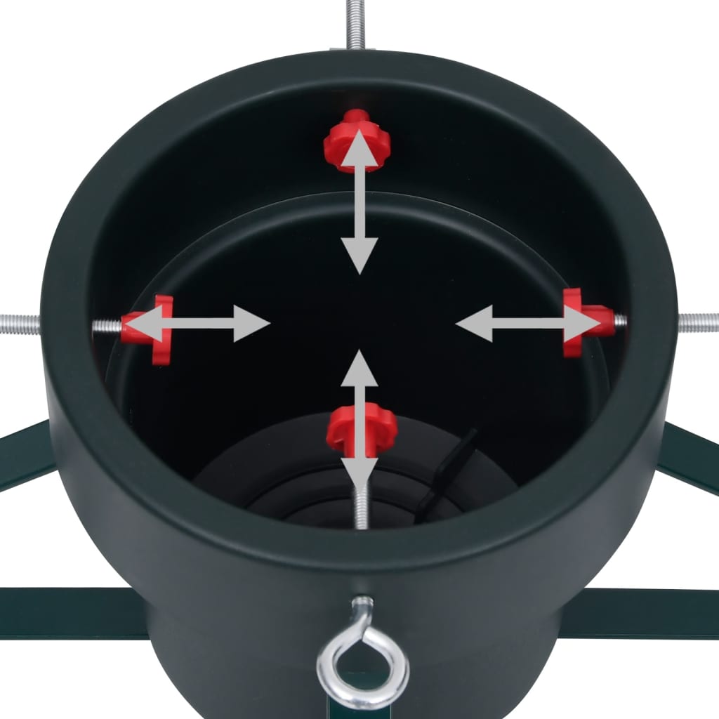 Fekete karácsonyfatalp 46 x 46 x 19 cm
