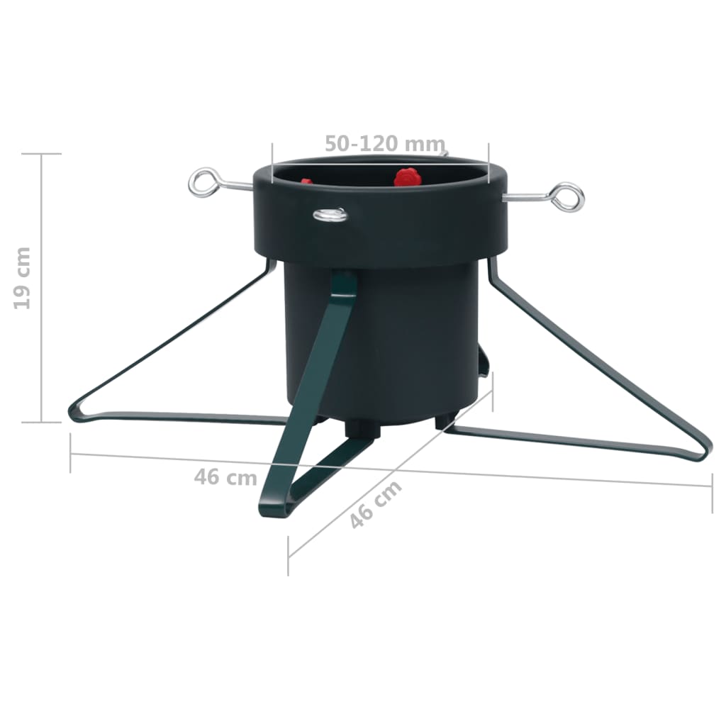 Fekete karácsonyfatalp 46 x 46 x 19 cm