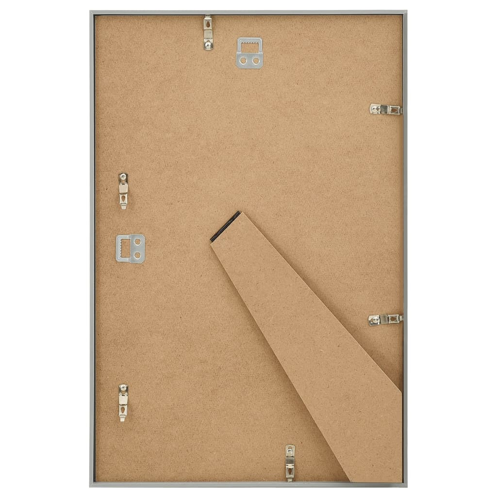 3 db ezüstszínű mdf fali/asztali fényképkeret 70 x 90 cm