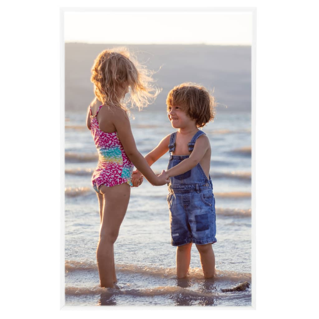 3 db fehér mdf asztali fényképkeret 13 x 18 cm