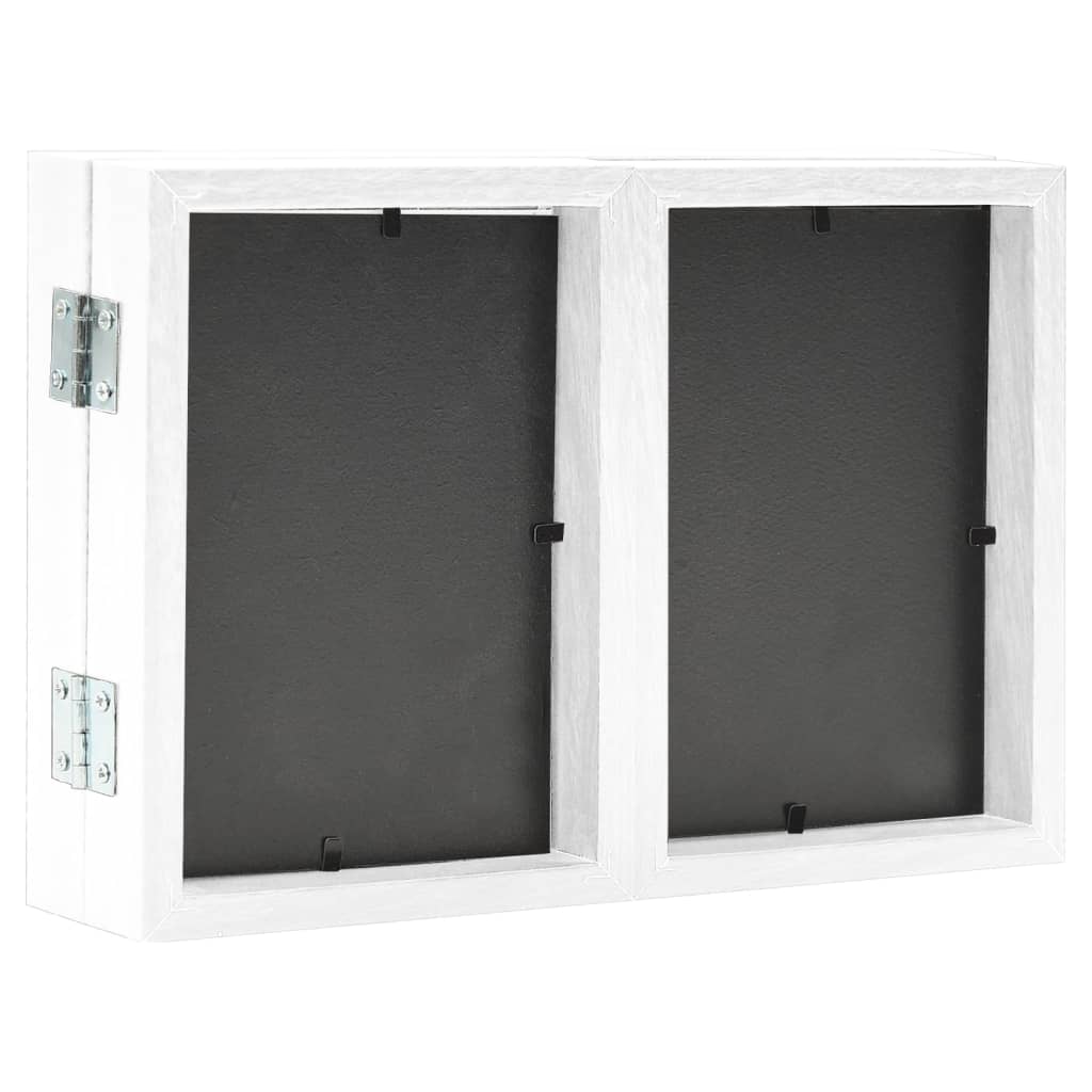 Fehér háromszárnyas fényképkeret 28x18 cm + 2x(13x18 cm)