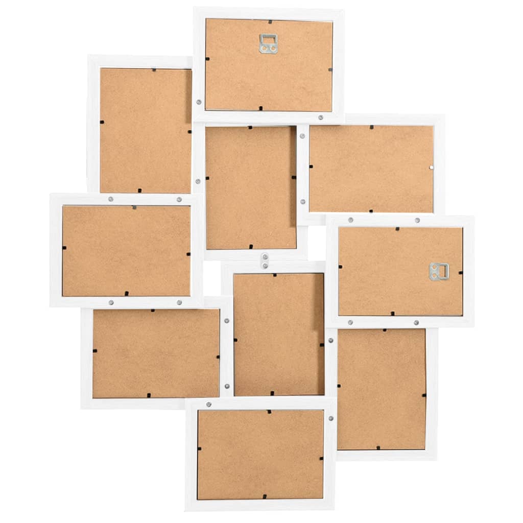 Fehér mdf fényképkeretszett 10 db 10 x 15 cm-es képhez Fehér mdf fényképkeretszett 10 db 10 x 15 cm-es képhez