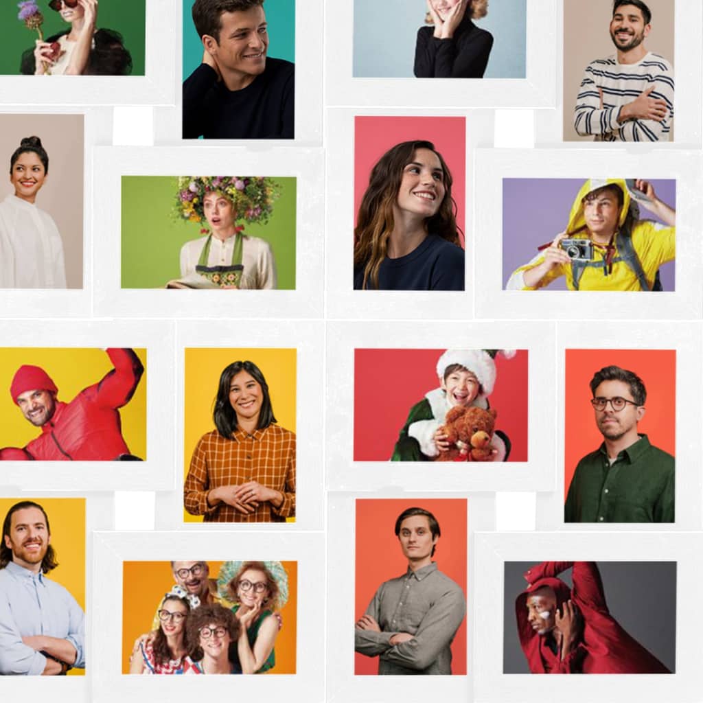 Fehér mdf fényképkeretszett 24 db 13 x 18 cm-es képhez