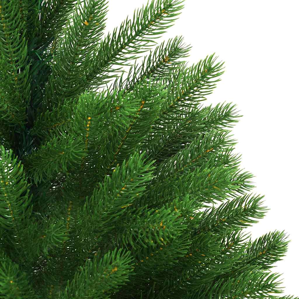 Zöld megvilágított műkarácsonyfa gömb szettel 120 cm