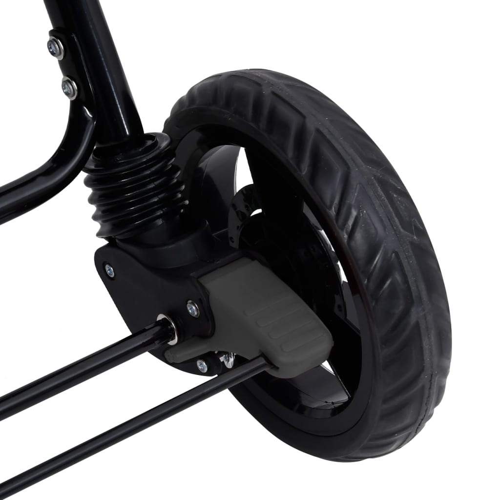 Sötétszürke acél ikerbabakocsi tetővel