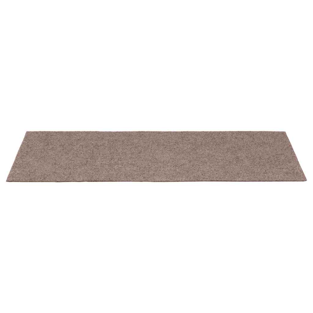 15 db öntapadós lépcsőszőnyeg 60 x 25 cm világosbarna téglalap alakú