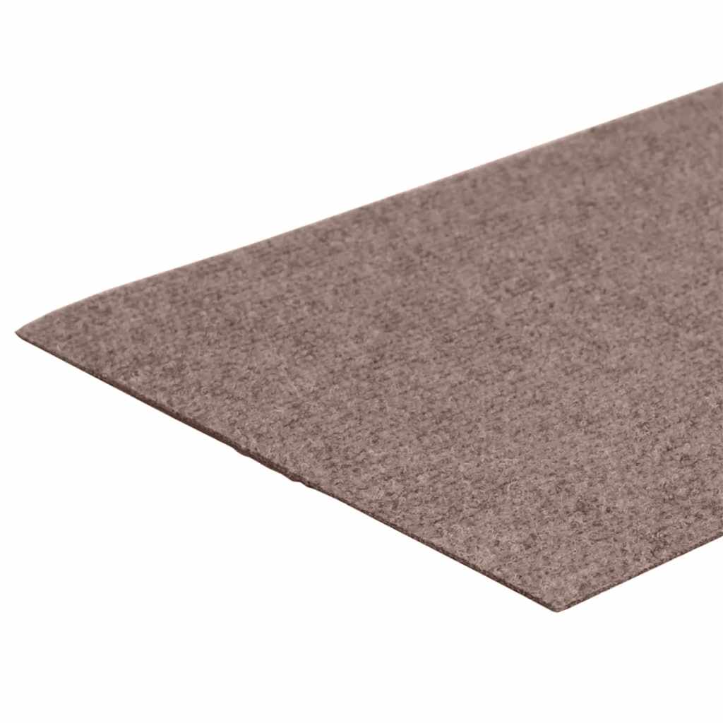 15 db öntapadós lépcsőszőnyeg 60 x 25 cm világosbarna téglalap alakú