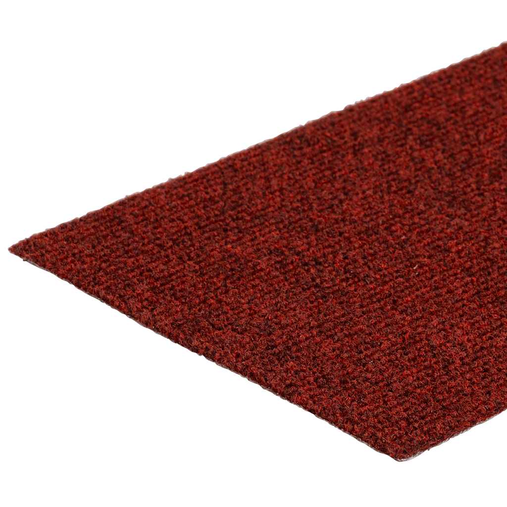 15 db öntapadós lépcsőszőnyeg 60 x 25 cm bordói piros téglalap alakú