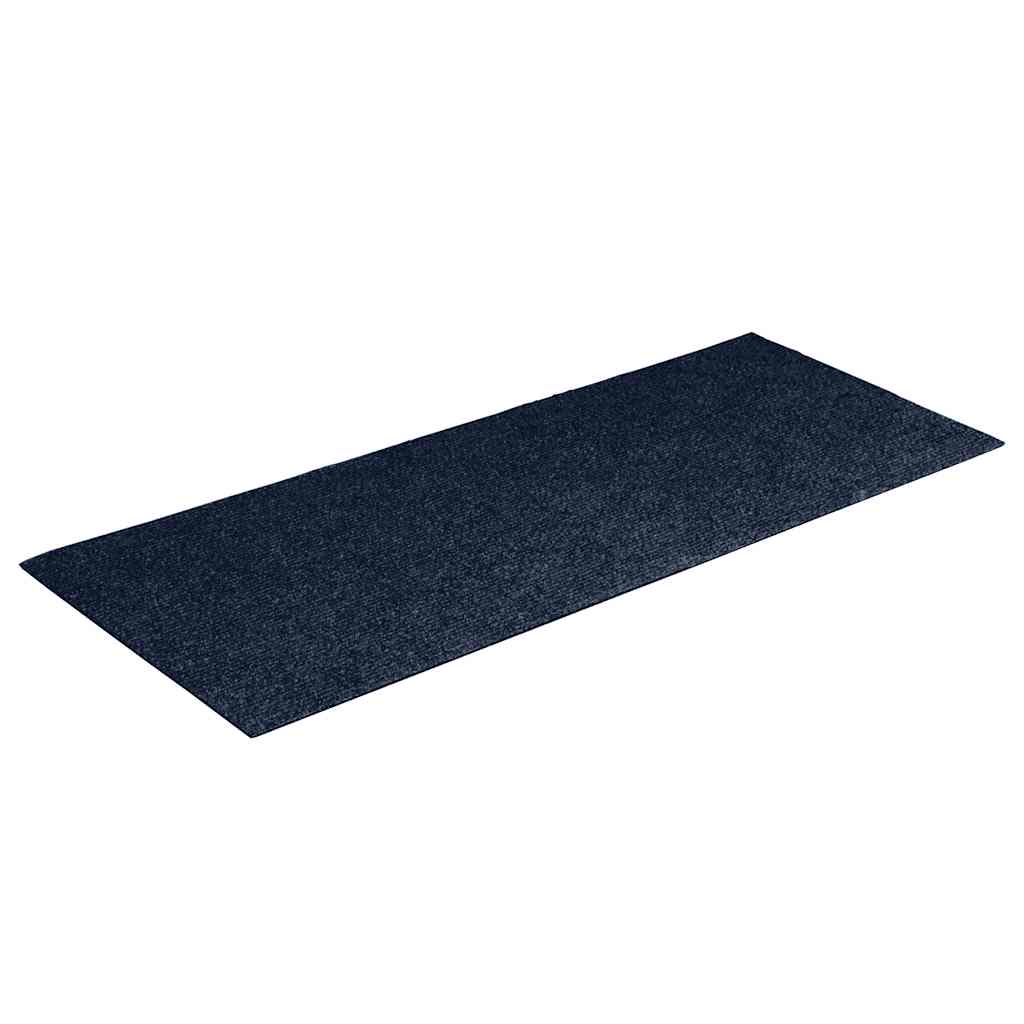 15 db öntapadós lépcsőszőnyeg, 60 x 25 cm, sötétkék, téglalap alakú