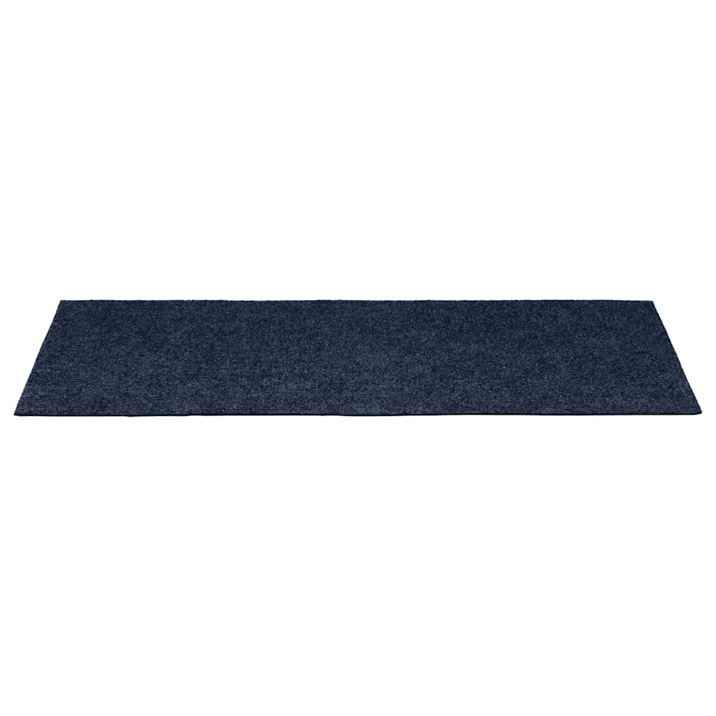 15 db öntapadós lépcsőszőnyeg, 60 x 25 cm, sötétkék, téglalap alakú
