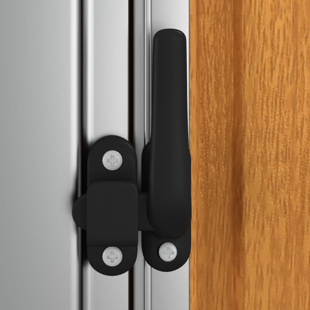 Barna horganyzott acél kerti fészer 180,5 x 97 x 209,5 cm