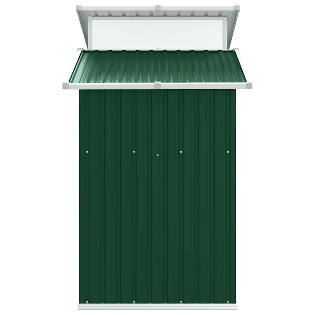 Zöld horganyzott acél kerti fészer 270 x 130 x 208,5 cm