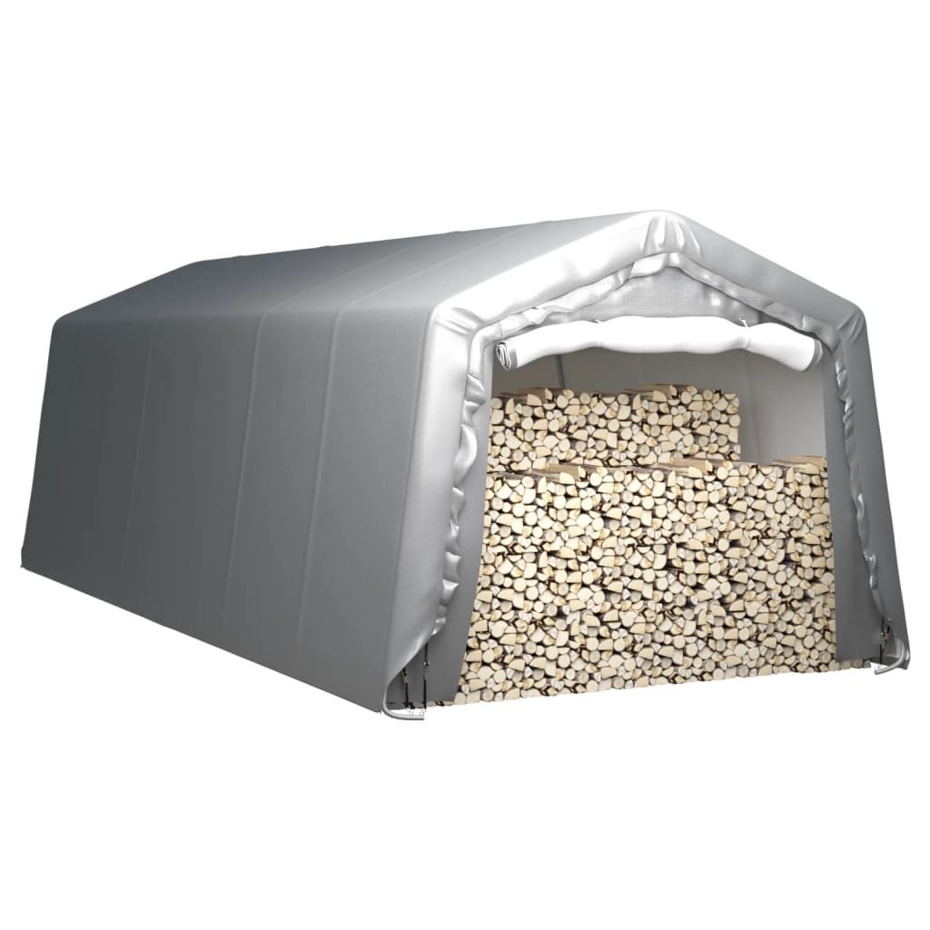 Szürke acél tárolósátor 300 x 750 cm